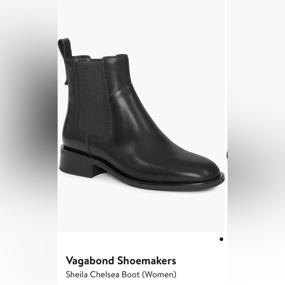 Vagabond Black Leather Ankle Boots - Picture 4 of 4